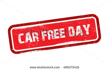 Car Free Day Rectangle Illustration