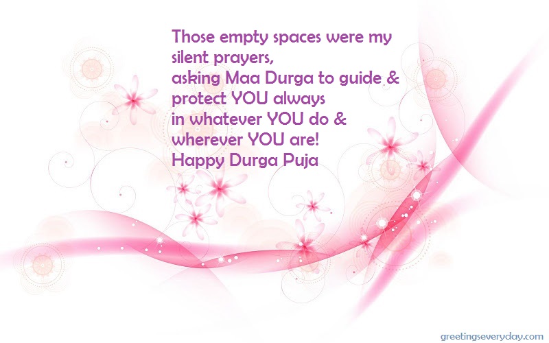 Happy Durga Puja Greeting Card