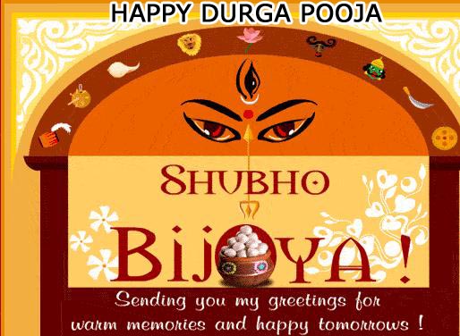 Happy Durga Puja Shubho Bijoya Sending You My Greetings For Warm Memories And Happy Tomorrow