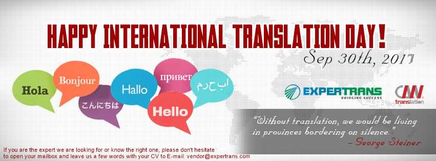 Happy International Translation Day September 30