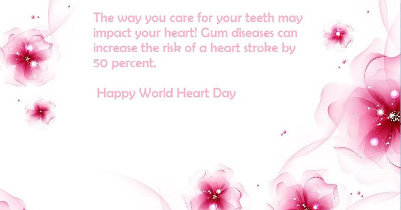 Happy World Heart Day greeting card