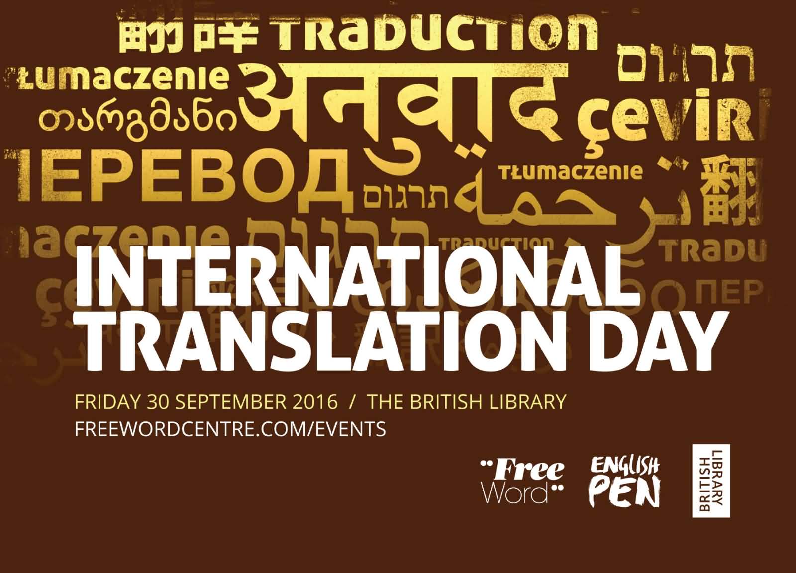 International Translation Day 30 September The British Library