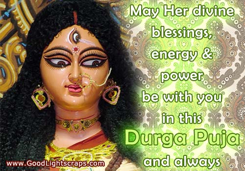 May her divine blessings, energy & power be with you in this Durga Puja and always