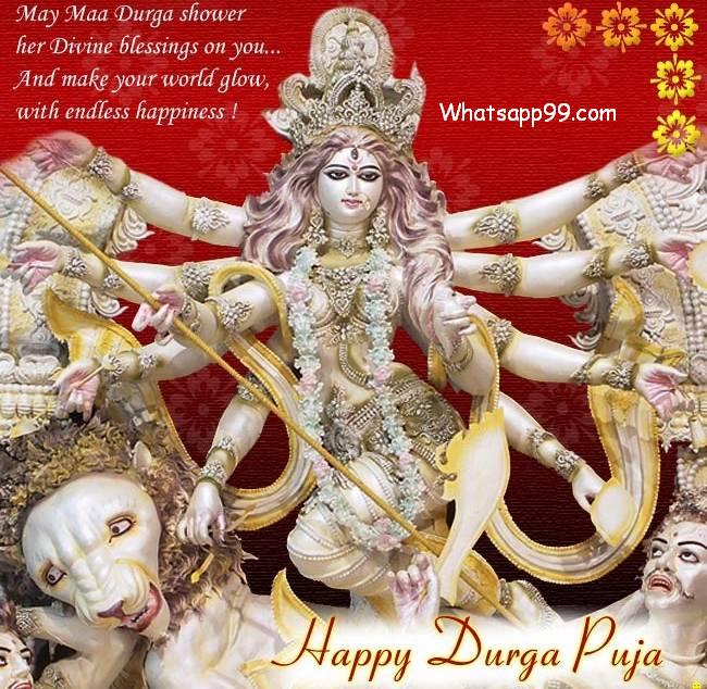 May maa durga shower her divine blessings on you and make your world glow, with endless happiness happy Durga Puja