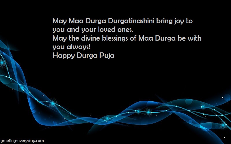 May the divine blessings of maa durga be with you always happy Durga Puja