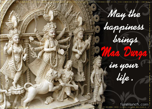 May the happiness brings maa durga in your life Happy Durga Puja