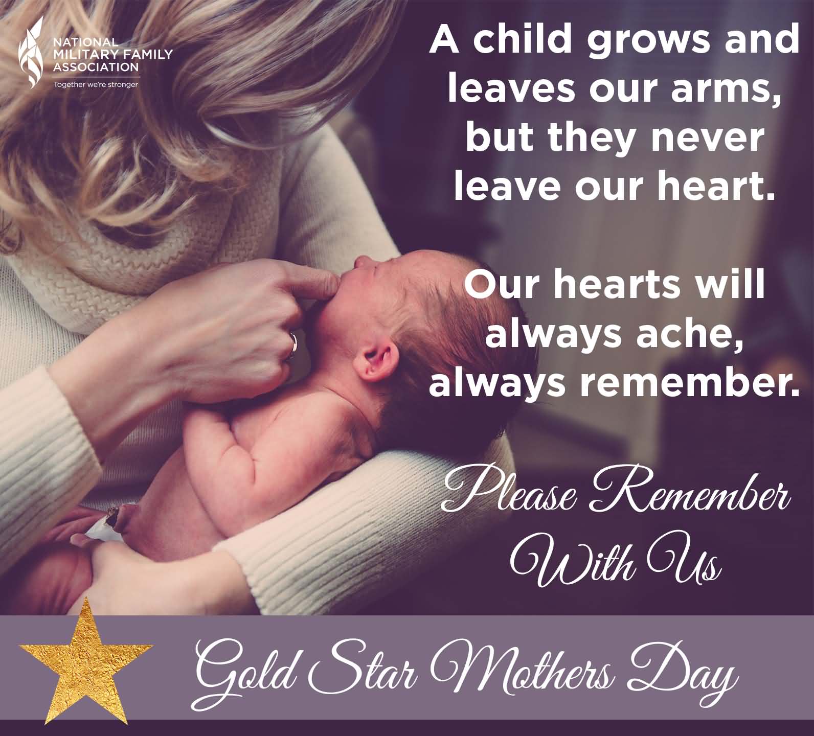 Please Remember With Us Gold Star Mother's Day