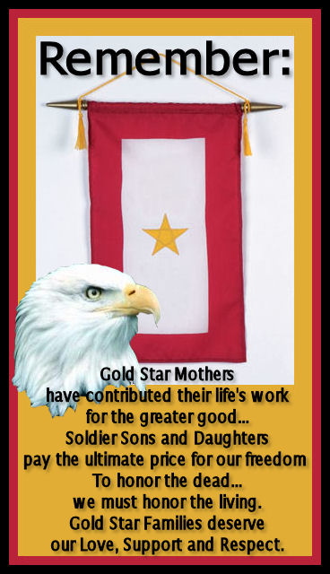 Remember Gold Star Mothers Day Eagle Picture