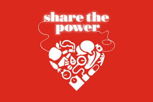 Share The Power World Heart Day Card