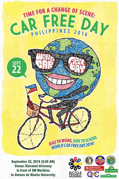 Time For A Change Of Scene World Car Free Day Poster