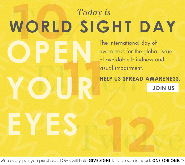 Today Is World Sight Day Open Your Eyese