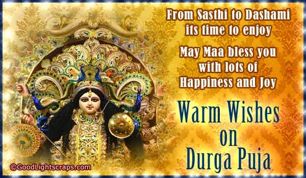 Warm Wishes On Durga Puja Wishes