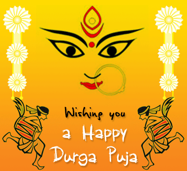 Wishing You A Happy Durga Puja Greeting Card