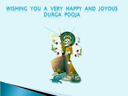 Wishing You A Very Happy And Joyous Durga Puja Card