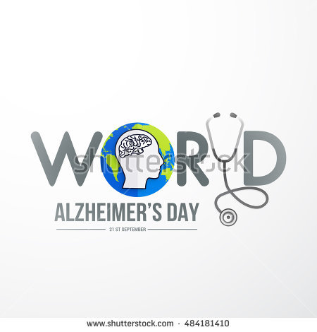 World Alzheimer's Day 21st September Creative Illustration Poster