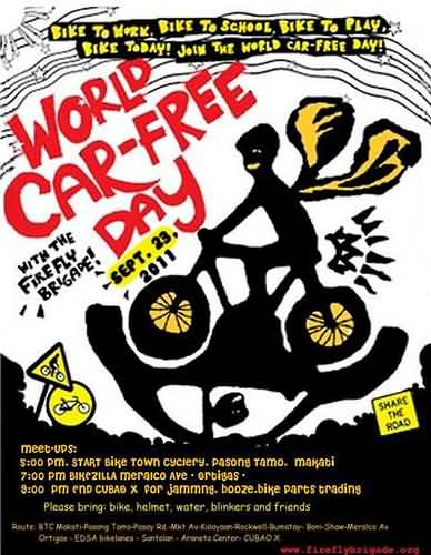 World Car Free Day Poster