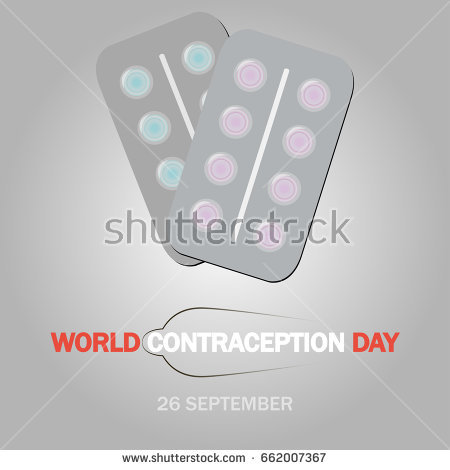 World Contraception Day 26 September Tablets Illustration