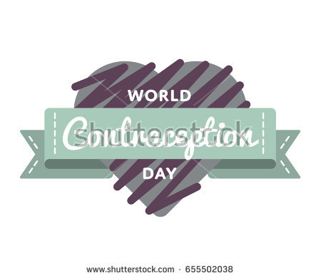 World Contraception Day Heart In Background Illustration