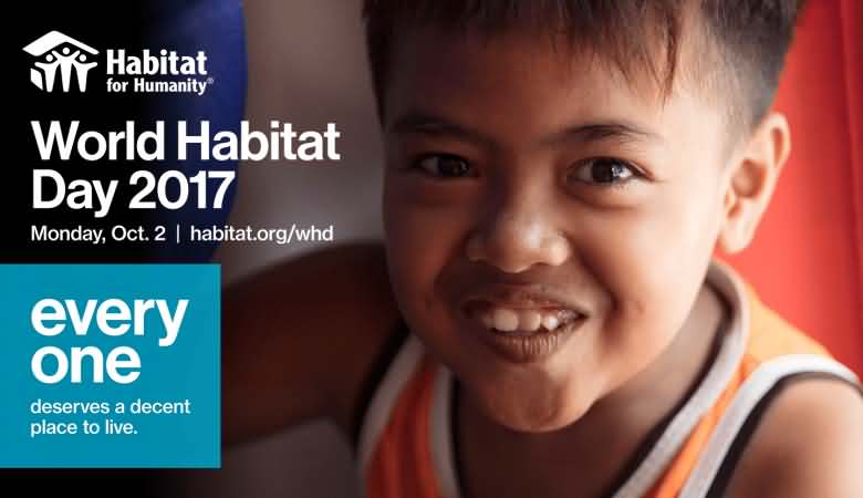 World Habitat Day 2017 October 2