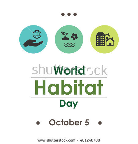 World Habitat Day October 5 Illustration