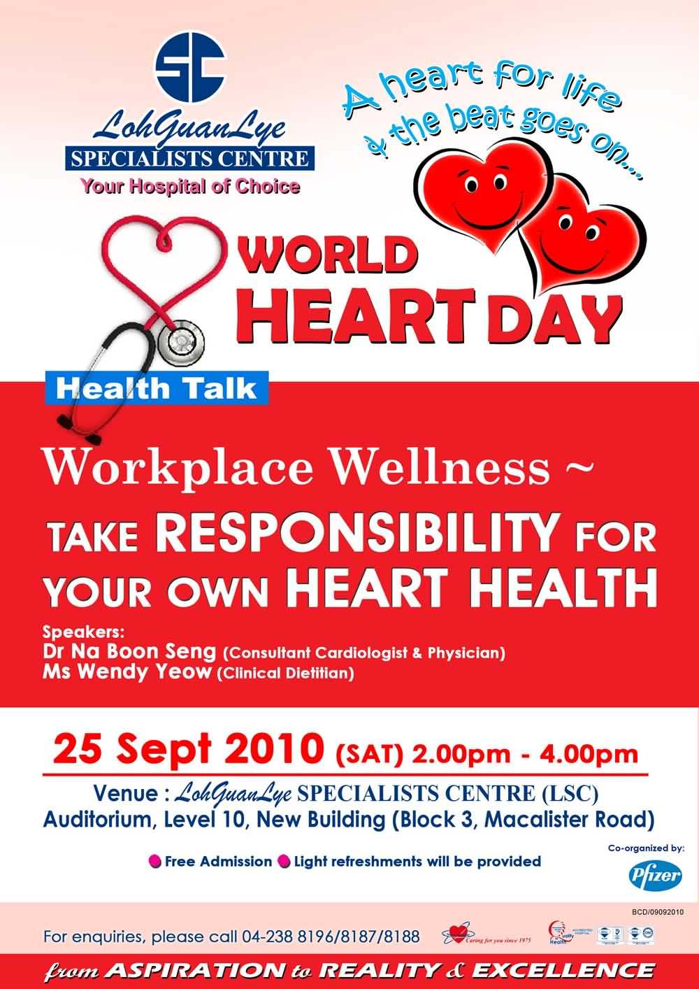 World Heart Day Health Talk Poster