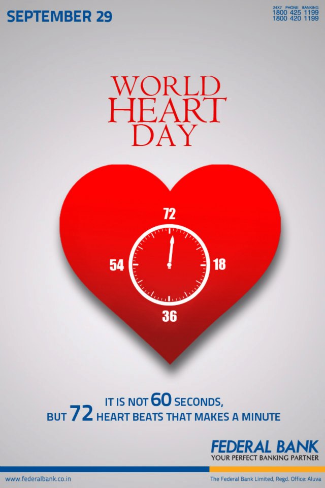 World Heart Day It Is Not 60 Seconds, But 72 Hearts Beats that Makes A Minute