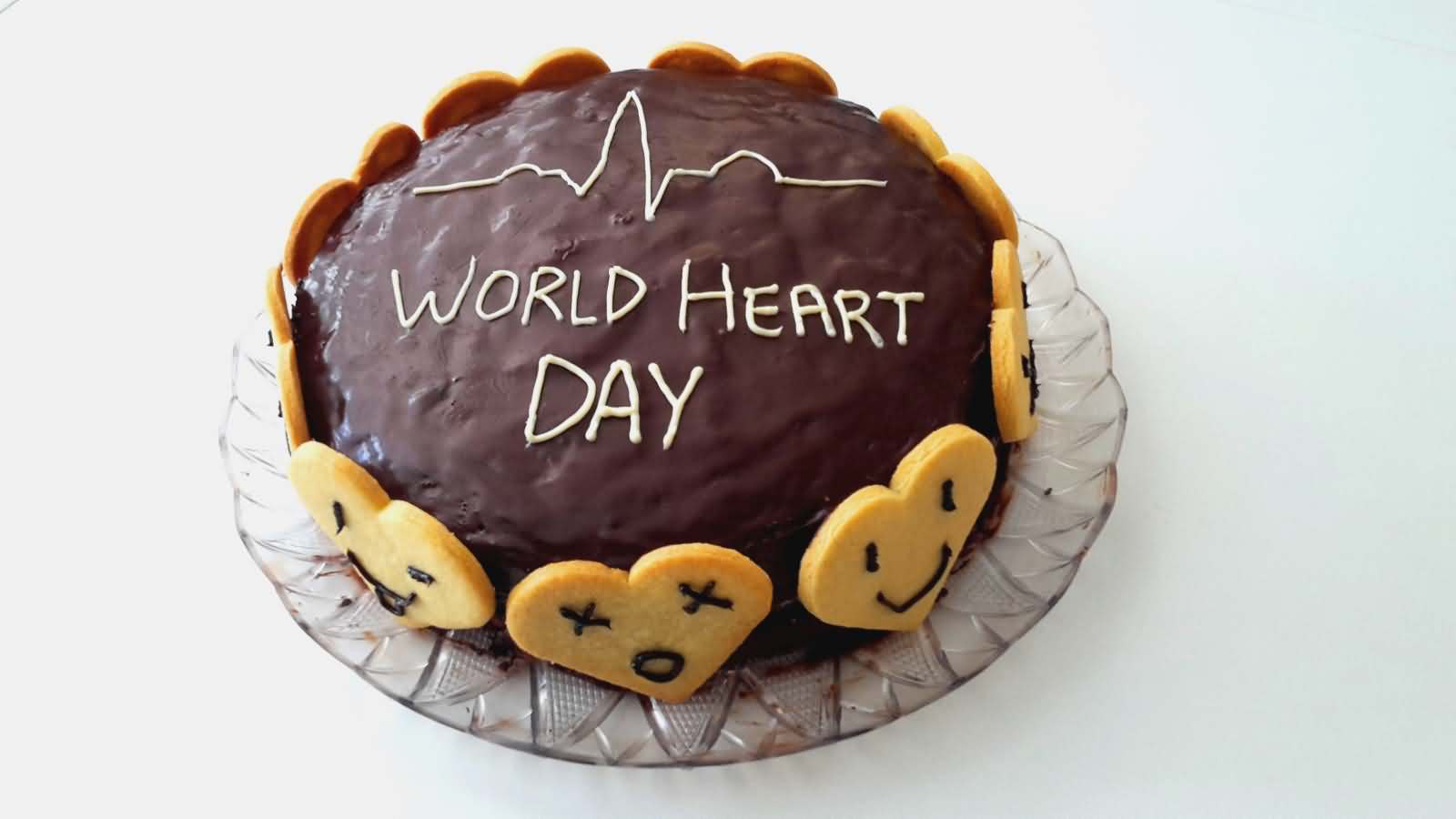 World Heart Day chocolate cake picture