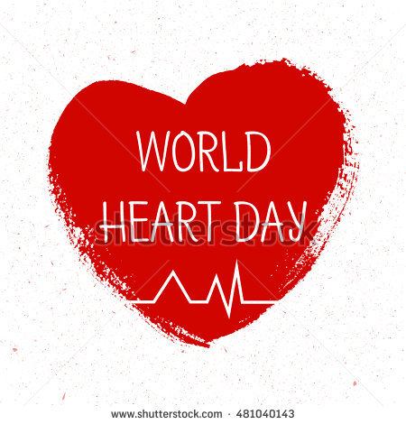 World Heart Day heart card