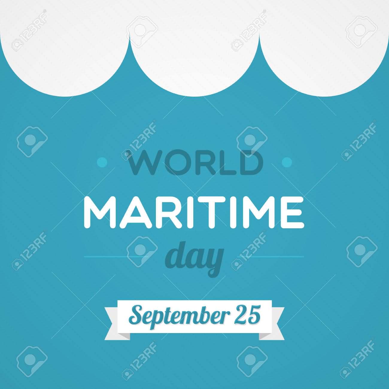 World Maritime Day September 25 Illustration