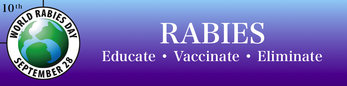 World Rabies Day September 28 Educate Vaccinate Eliminate Header Image