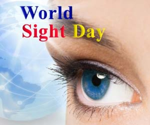 World Sight Day Blue Eyes Closeup