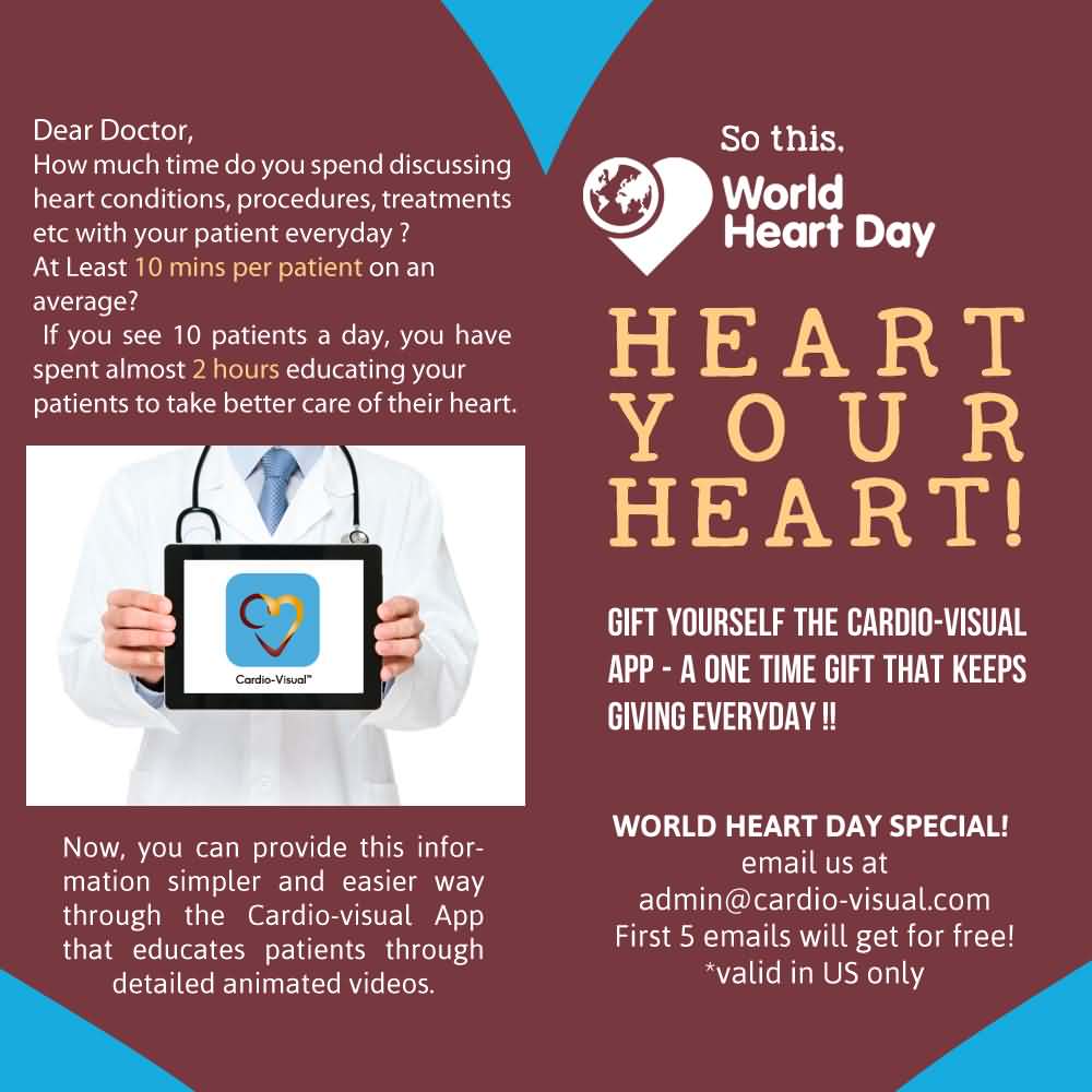 so this World Heart Day heart your heart