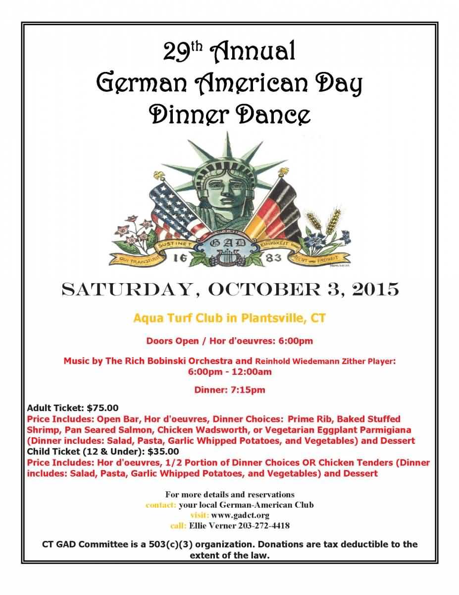 German-American Day Dinner Dance