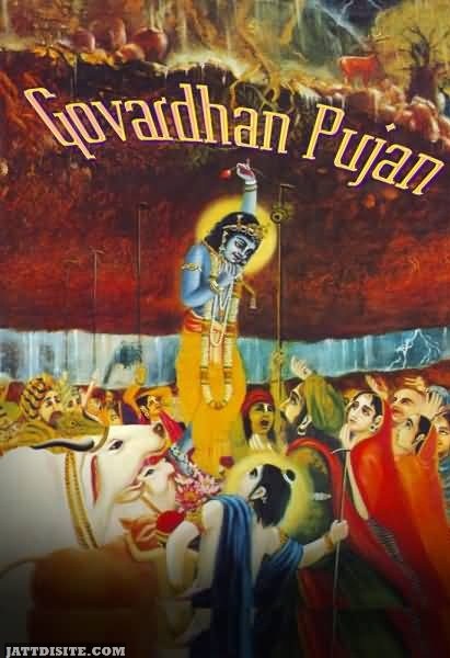 Govardhan Pujan Graphic image