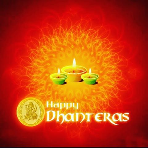 Happy Dhanteras Diyas Greeting Card