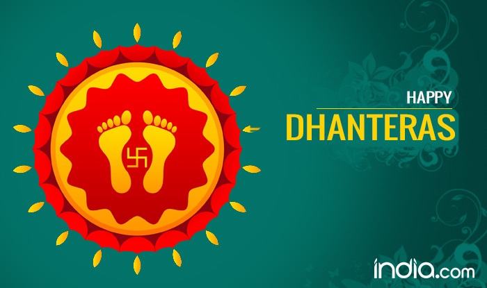 Happy Dhanteras Goddess Lakshmi Foot Prints Picture