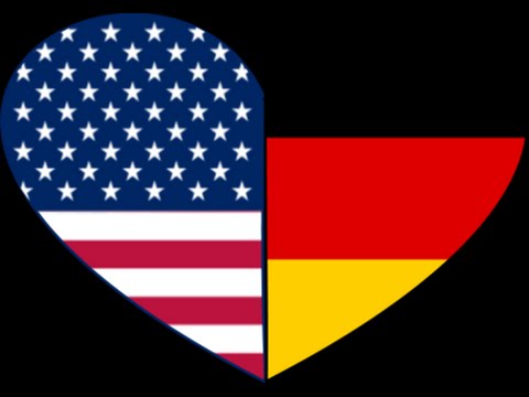 Happy German-American Day Heart Shaped American And German Flag Picture