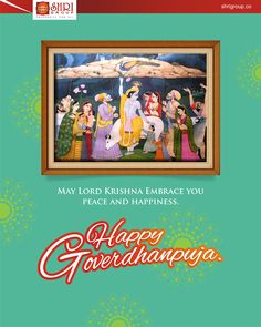 Happy Govardhan puja Greeting card