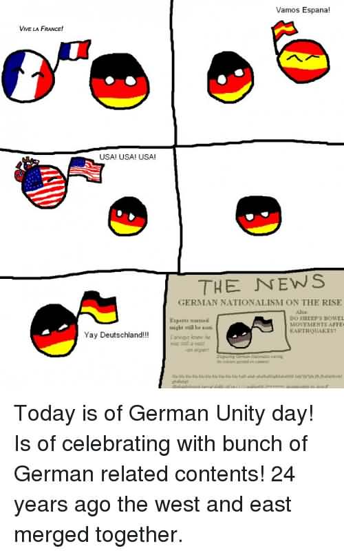 Today Is Of German Unity Day Is Of Celebrating With Bunch Of German Related Contents