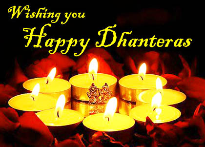 Wishing You Happy Dhanteras Diyas Picture