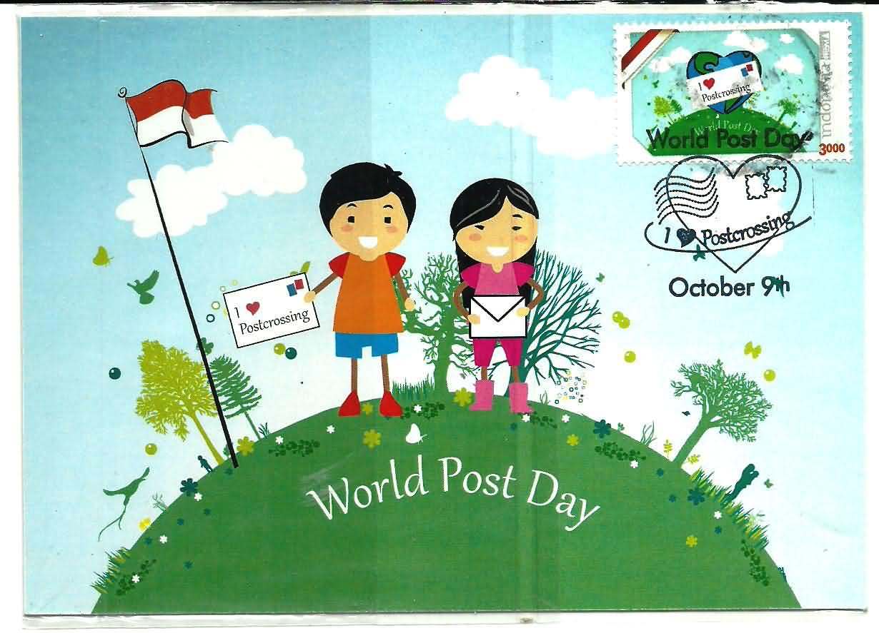 Post words. World Post Day 9 October. World Post Office Day. Day 1 Постер. World Mission Day poster.