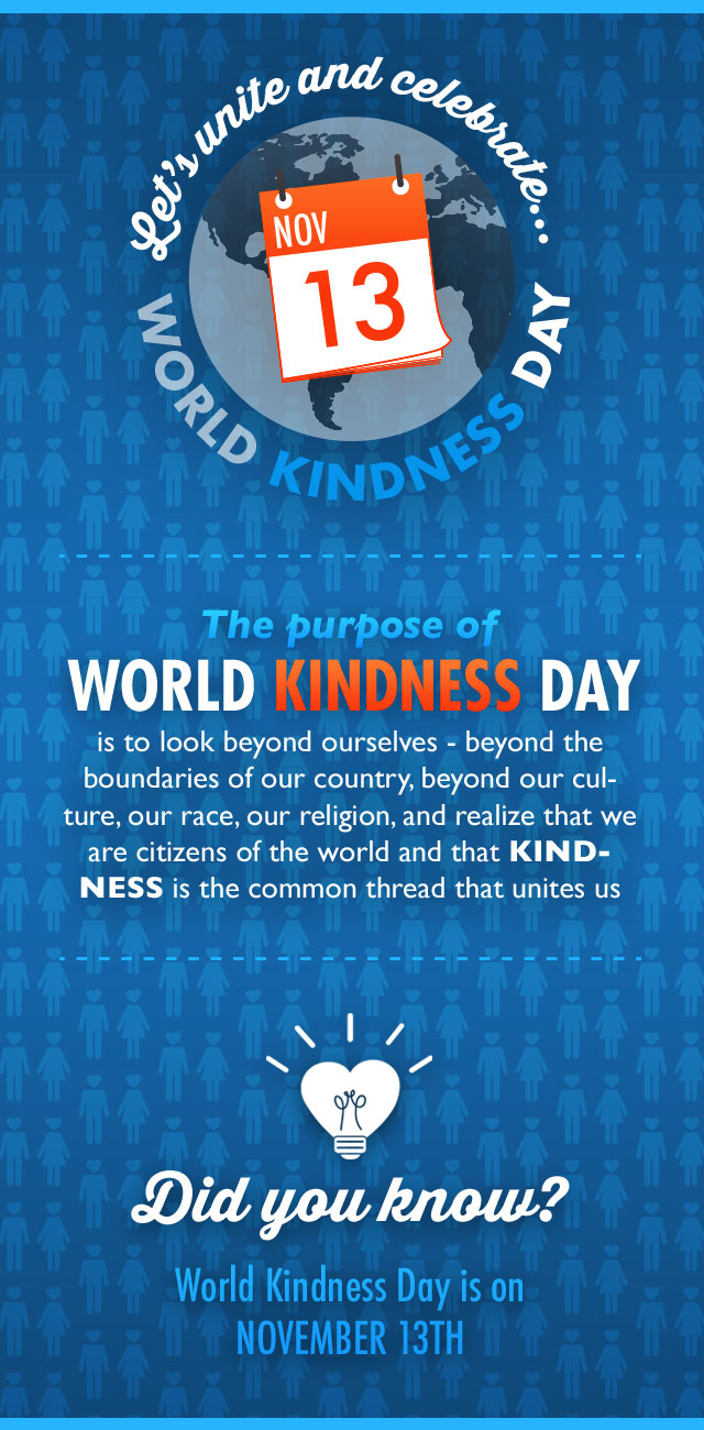 Let’s Unite and celebrate World Kindness Day
