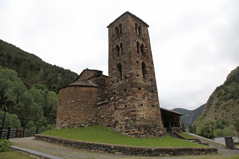 Bell Tower Of The Sant Joan de Caselles Church Side View