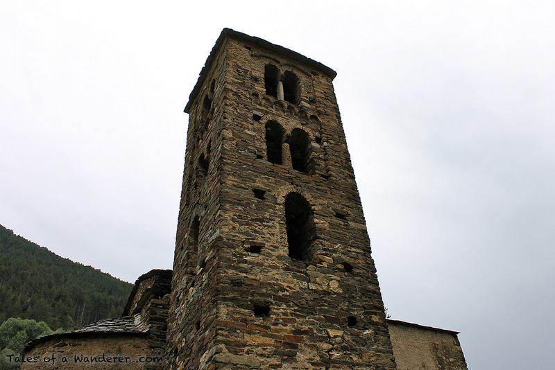 Closeup of The Bell Tower Of Sant Joan de Caselles Church