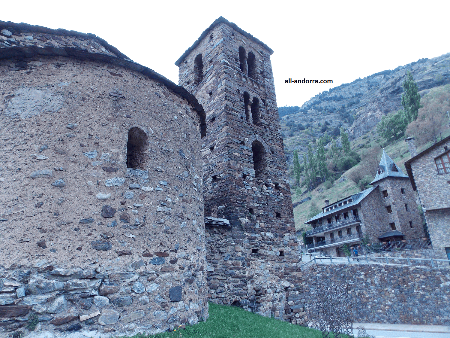 Exterior View oF The Sant Joan de Caselles Church In Andorra