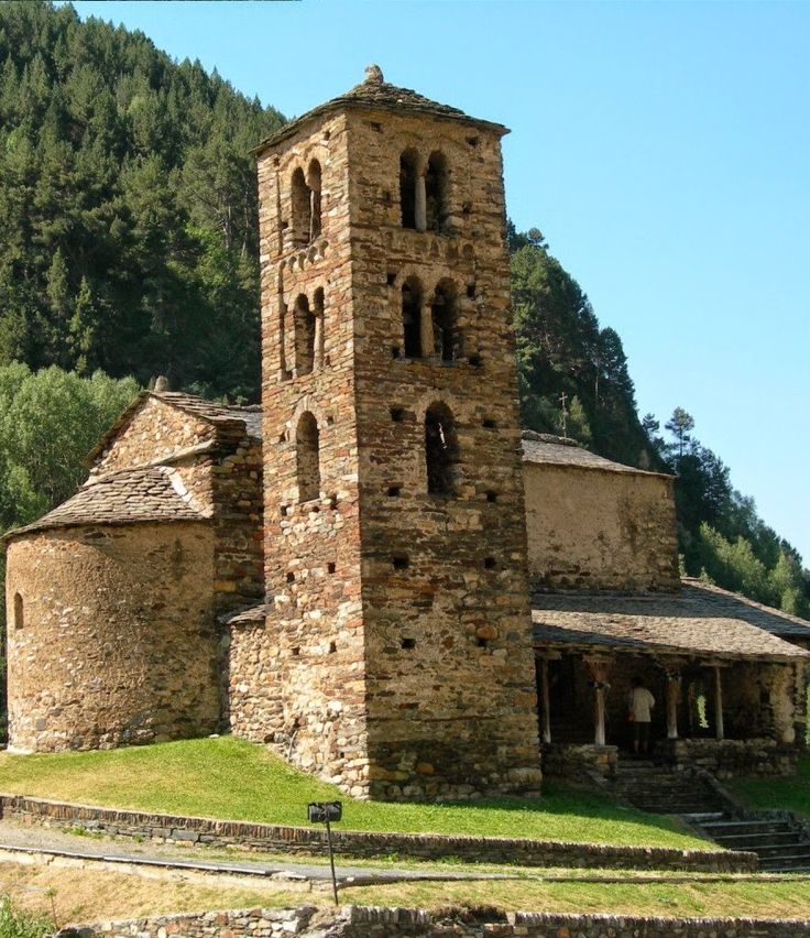 Side View Of The bell Tower Of The Sant Joan de Caselles Church