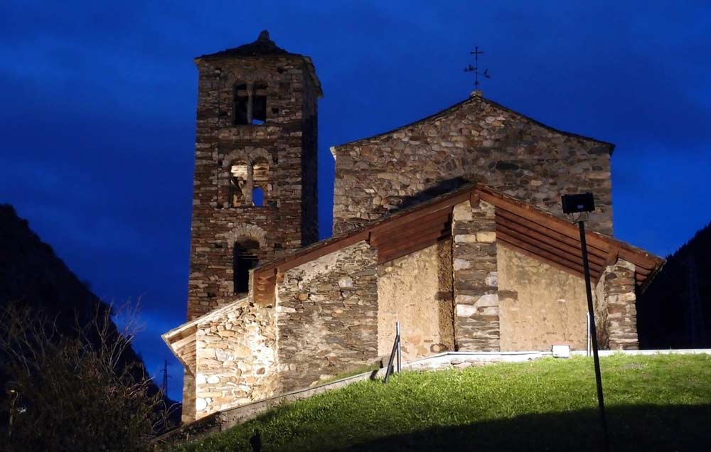 The Sant Joan de Caselles Church At Night