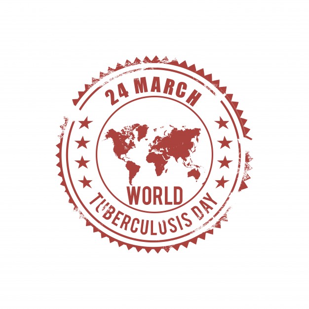 24 march World Tuberculosis Day round stamp