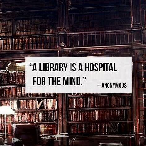 A library is a hospital for the mind.