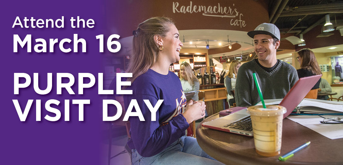 Attend the march 16 purple visit day